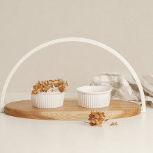 Medinis padėklas su rankena "to your feet"