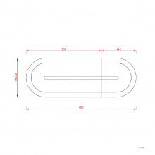 Medinis padėkliukas papuošalams "kind of sticky" išmatavimai milimetrais